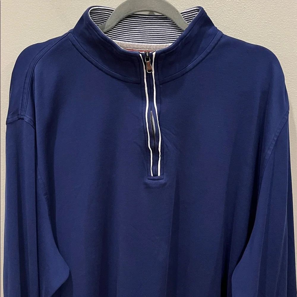 Robert Graham Navy Blue 1/4 Zip Jacket